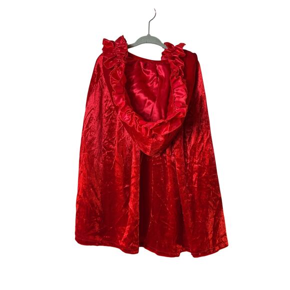 NINGBO JASON INTL TRADE CO Girl’s Red Velvet Costume Cape - Picture 2 of 11
